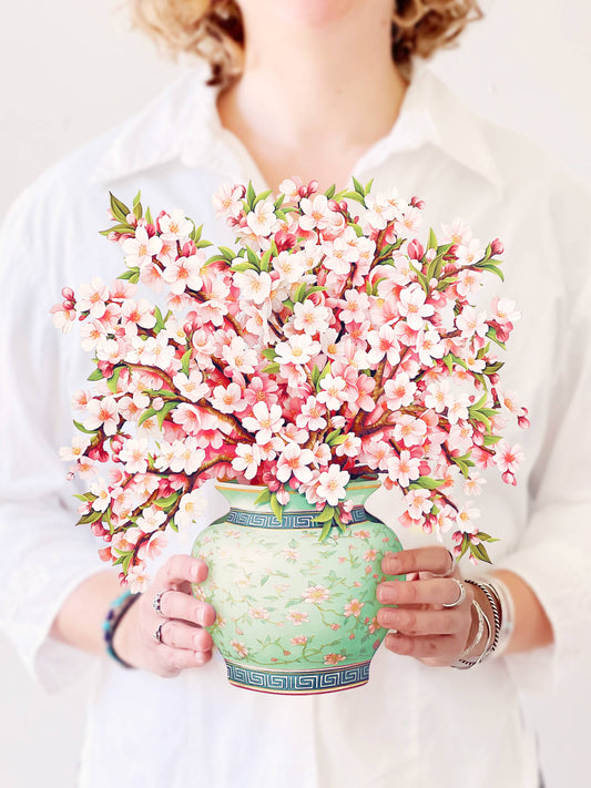 FreshCut Paper LLC - Japanese Cherry Blossoms (8 Pop-up Greeting Cards)
