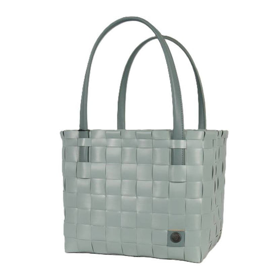 Color Match Recycled Handwoven Tote Bag - Greyish Green