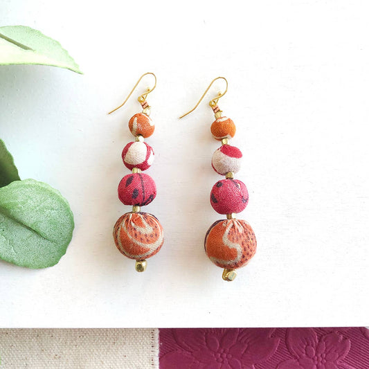 Graduated Kantha Earrings