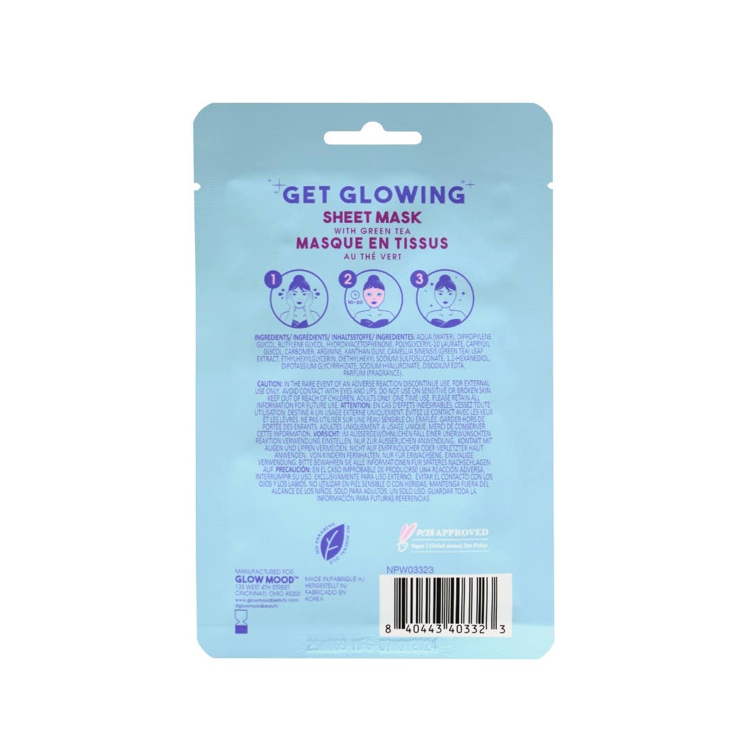 Glow Mood - Hydrating Sheet Mask with Green Tea