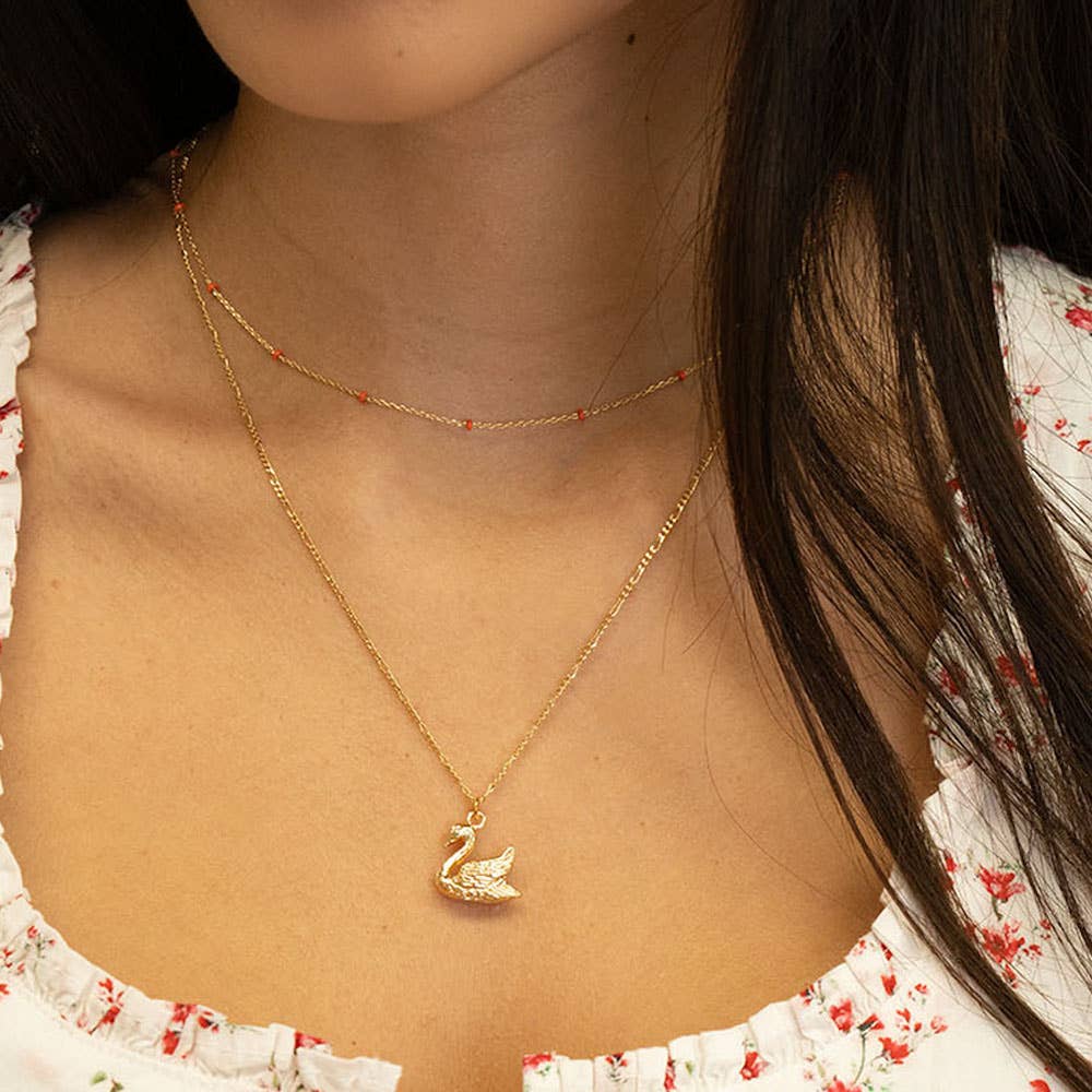 Amano Studio - Mother Swan Charm Necklace