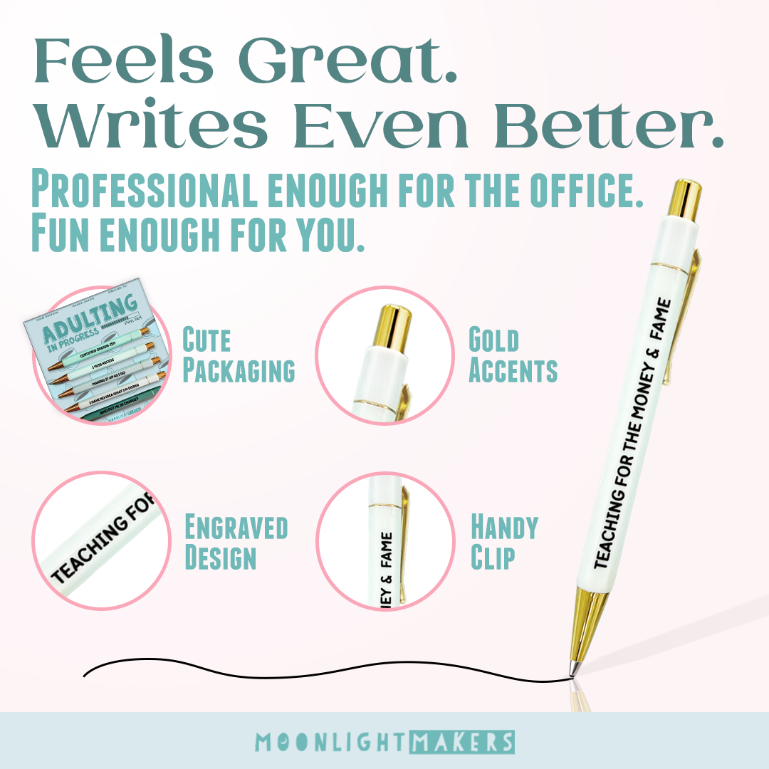 Adulting in Progress - Pen Set - Funny Gift