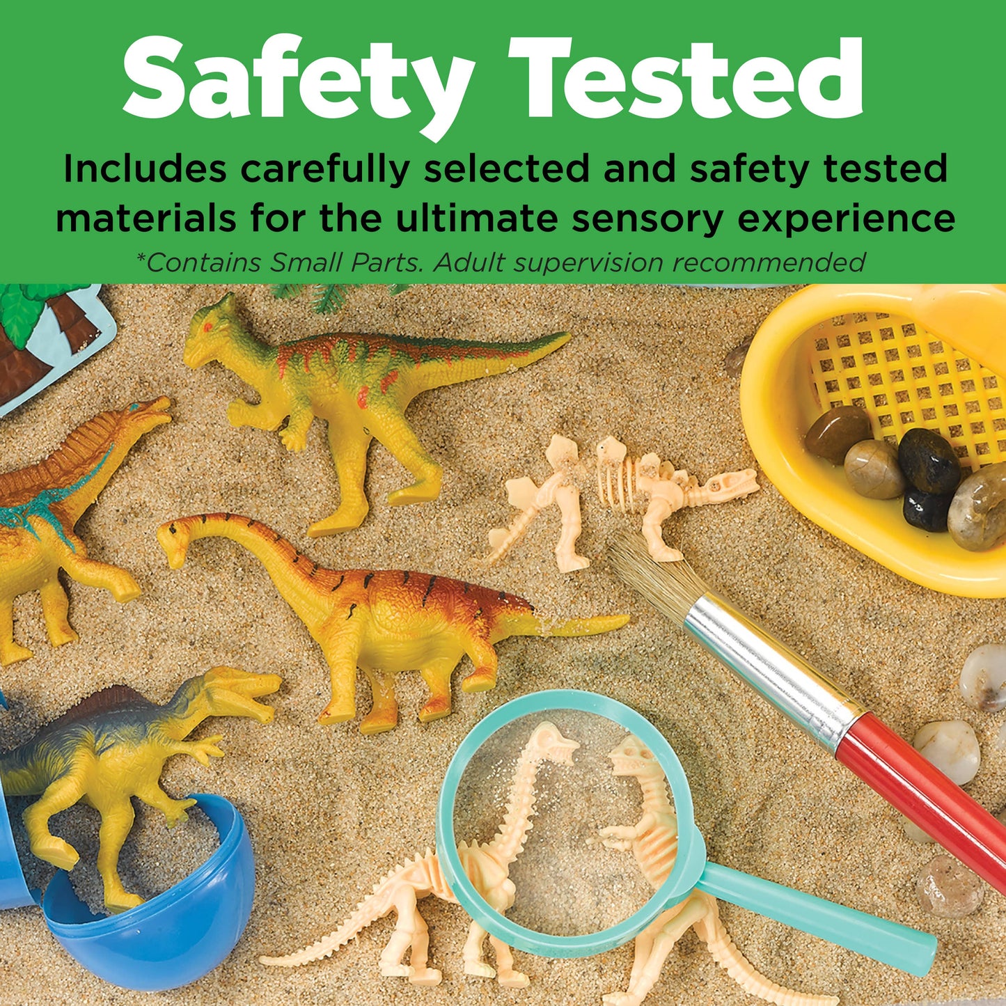 Sensory Bin Dinosaur Dig