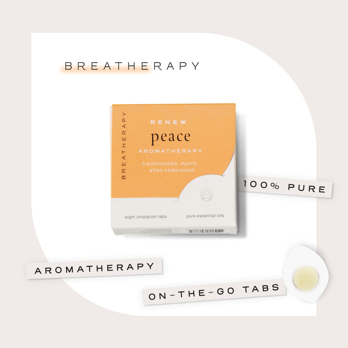 Breatherapy - PEACE Mindfulness Aromatherapy Inhalation Patches (8pack)