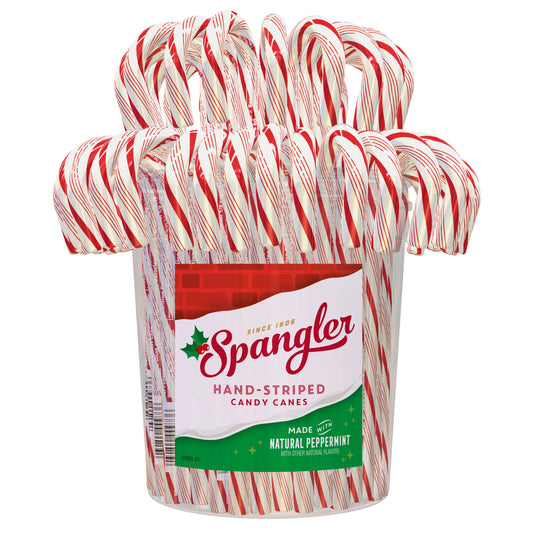 Grandpa Joe's Candy Shop - Red & White Peppermint Candy Cane 60ct Jar, 4ct