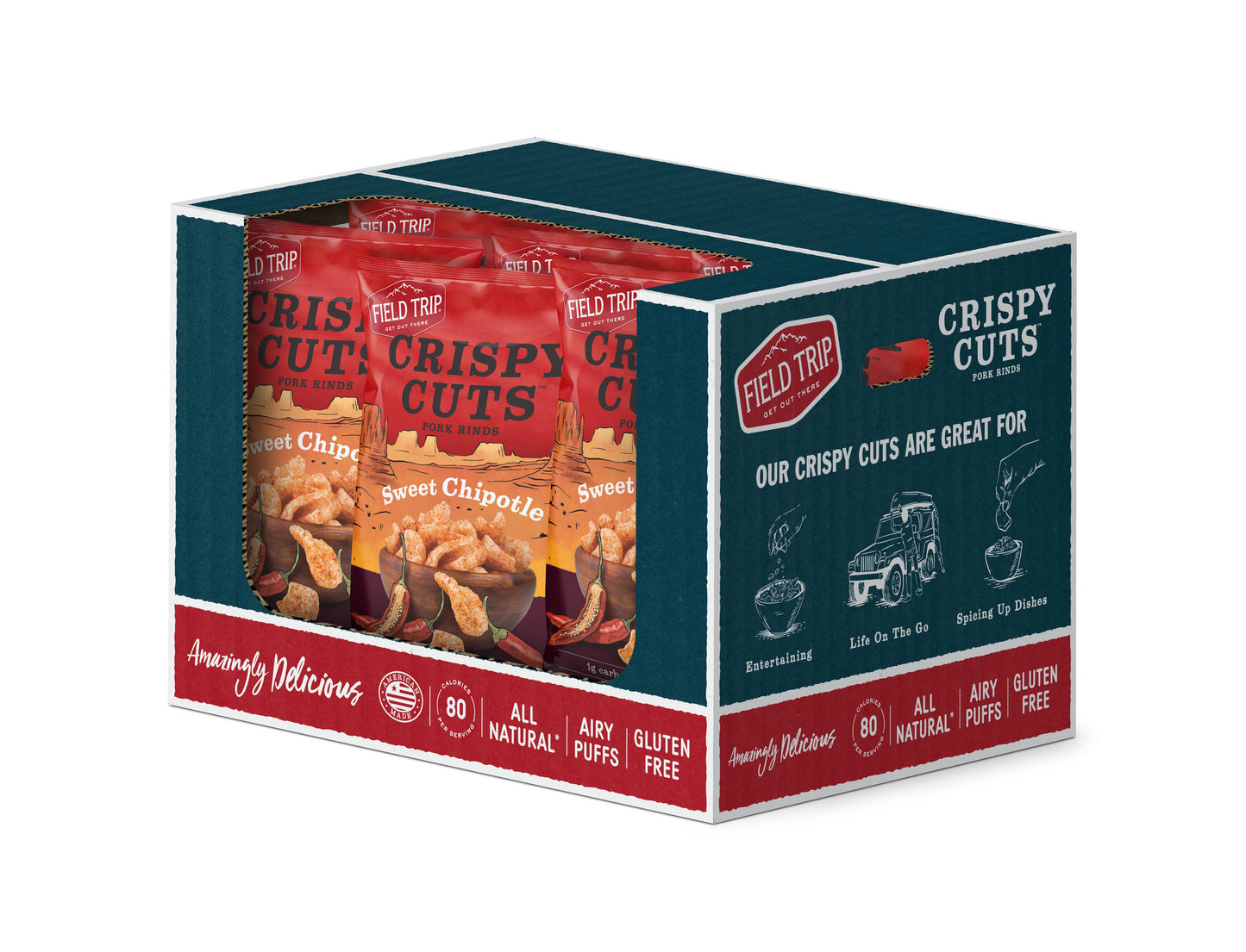 FIELD TRIP - Crispy Cuts Sweet Chipotle Pork Rind (2.5oz)