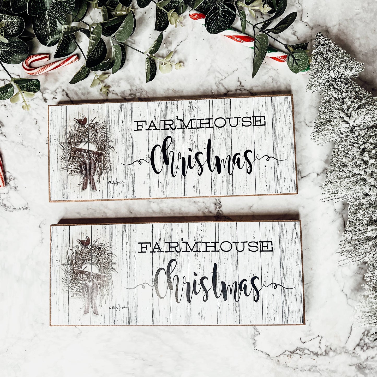 Gia Roma - Christmas Home Signs, Wooden Christmas Decorations Modern