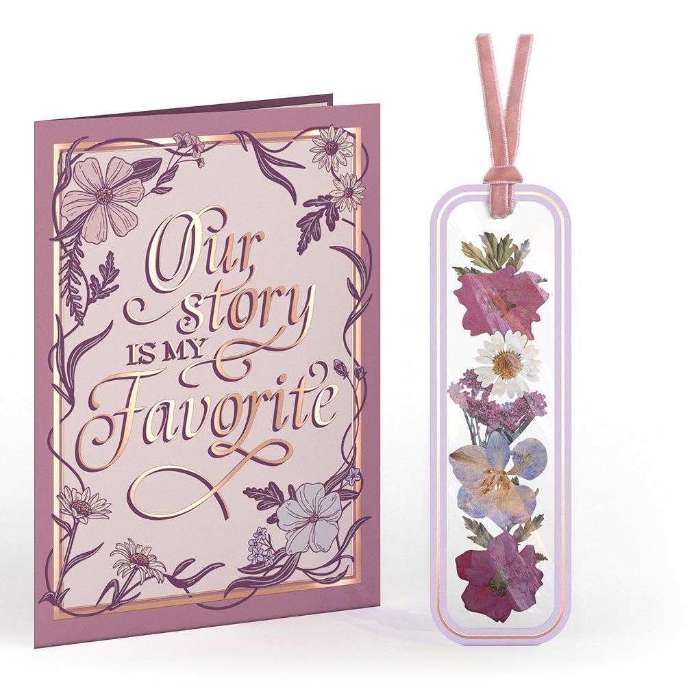 Our Story Petal Pressed™ Bookmark Card 5x7"