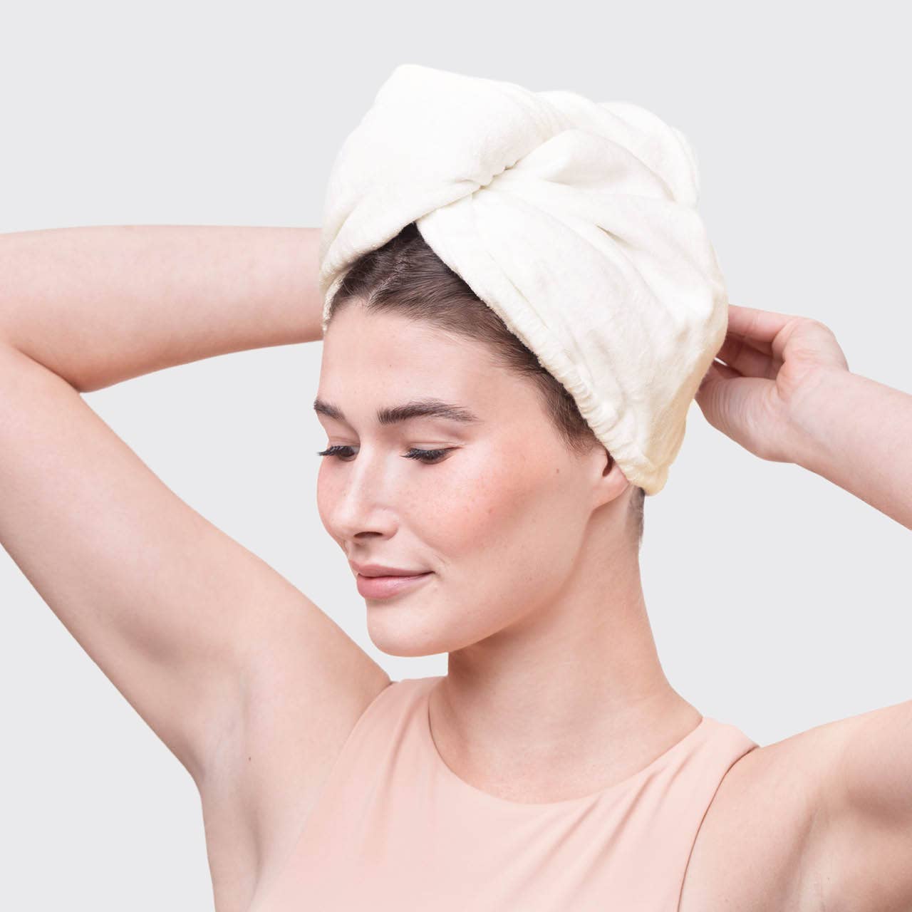 Quick Dry Hair Towel - Ivory