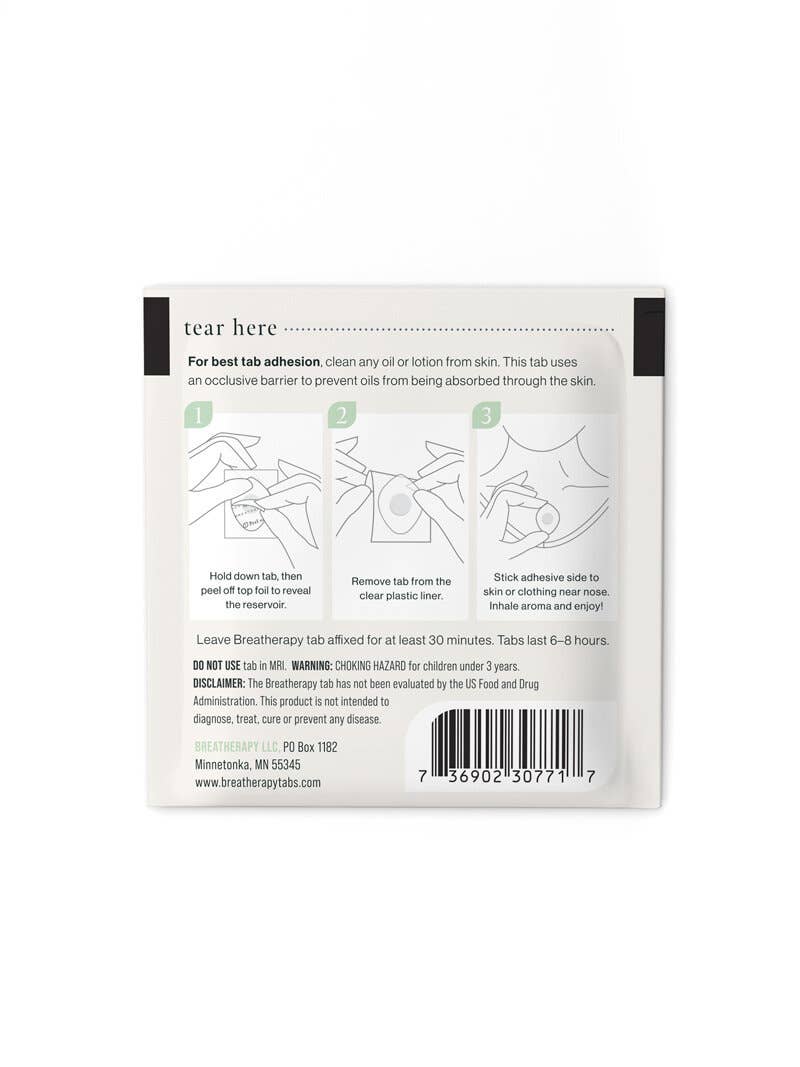 Soothe - Anti-Nausea Aromatherapy Inhalation Patches - Individual