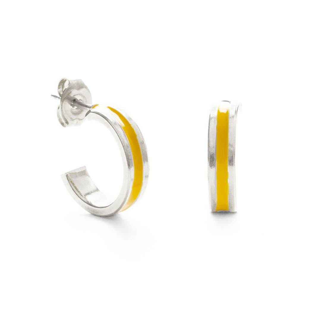 Amano Studio - 15mm Hoop Earrings with Summer Color