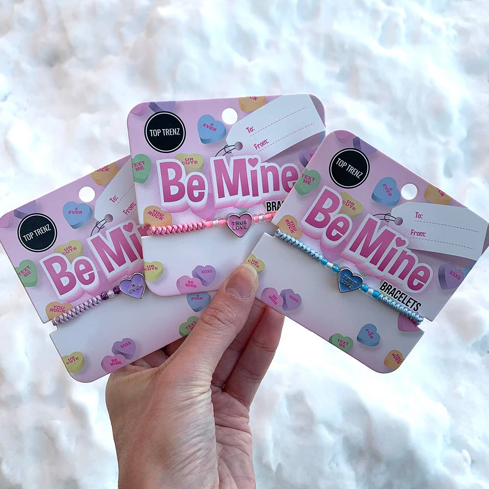 Be Mine Conversation Heart Valentines Bracelet - Assorted Styles