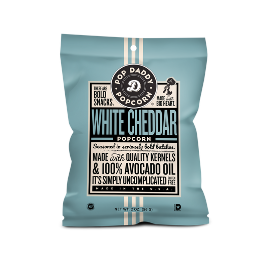 Flavored Popcorn - 2oz - Real White Cheddar