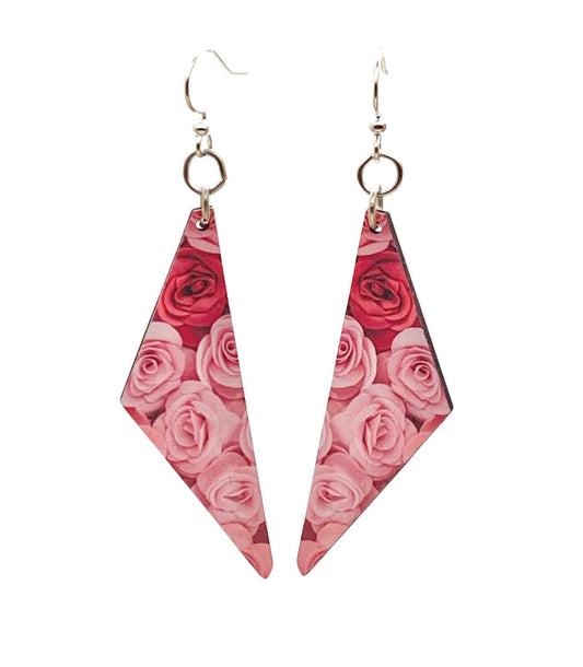 Green Tree Jewelry - Floral Rose Earrings