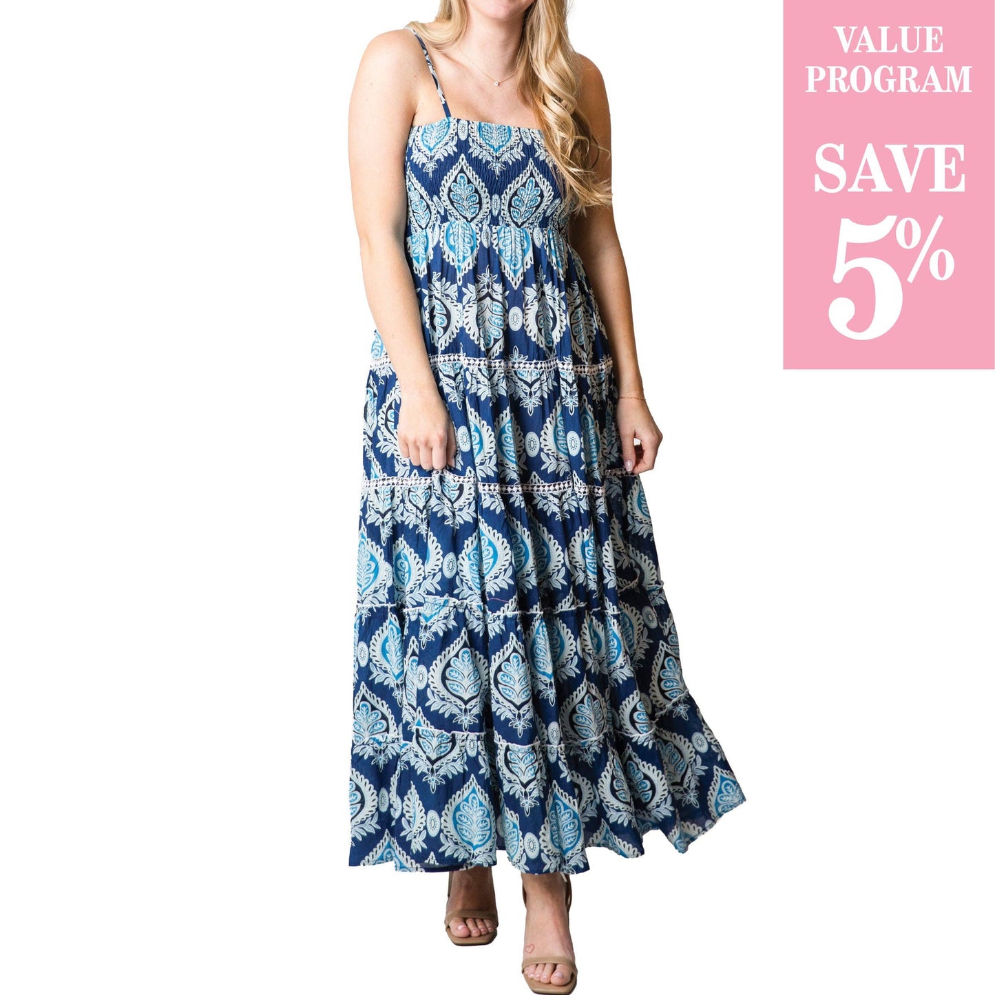 Top It Off - Blue Paisley Anastasia Dress Program - Spring 2025
