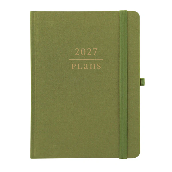 Sage 18-Month Fabric-Bound Planner