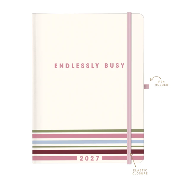 Busy 18-Month Hardbound Planner