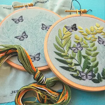 Love Grows Butterfly Hand Embroidery Kit