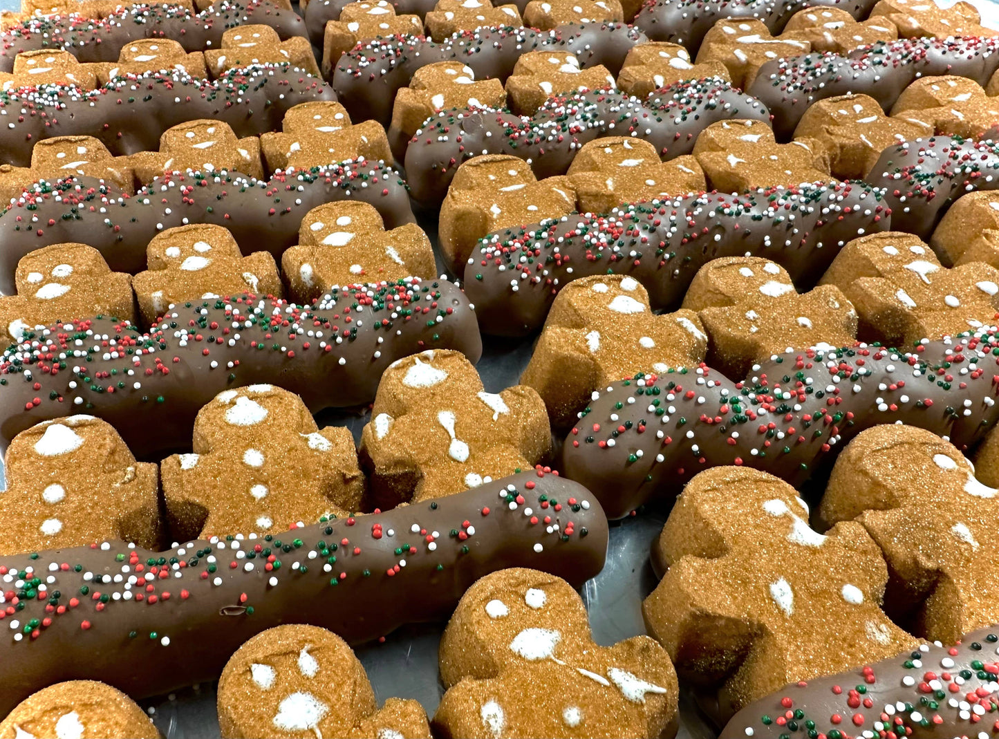 O'Shea's Candies Sweet Shop - Christmas Gingerbread O’Marshmallow Drizzled w/Milk Choc 3Pk