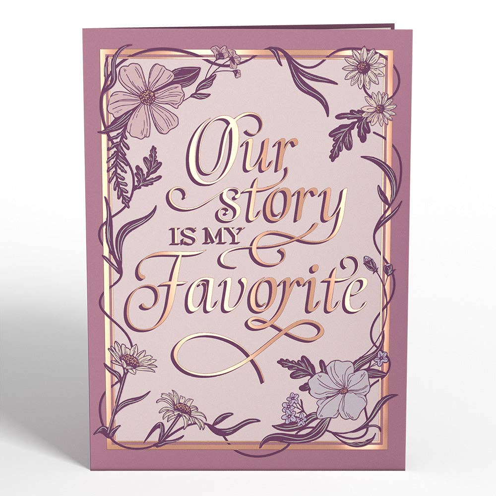 Our Story Petal Pressed™ Bookmark Card 5x7"