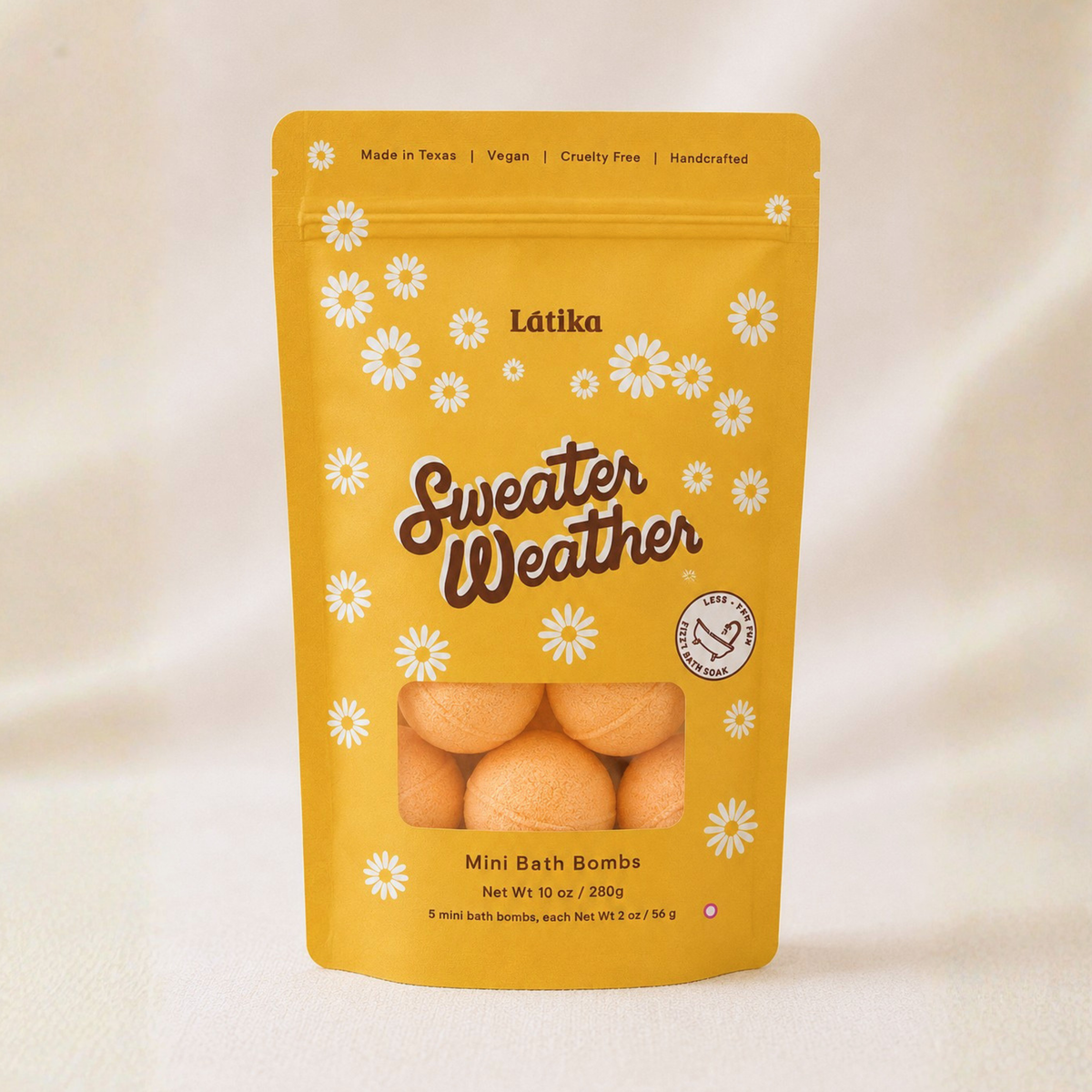 Latika Beauty - Fall Mini Bath Bombs - Sweater Weather, Fig & Amber