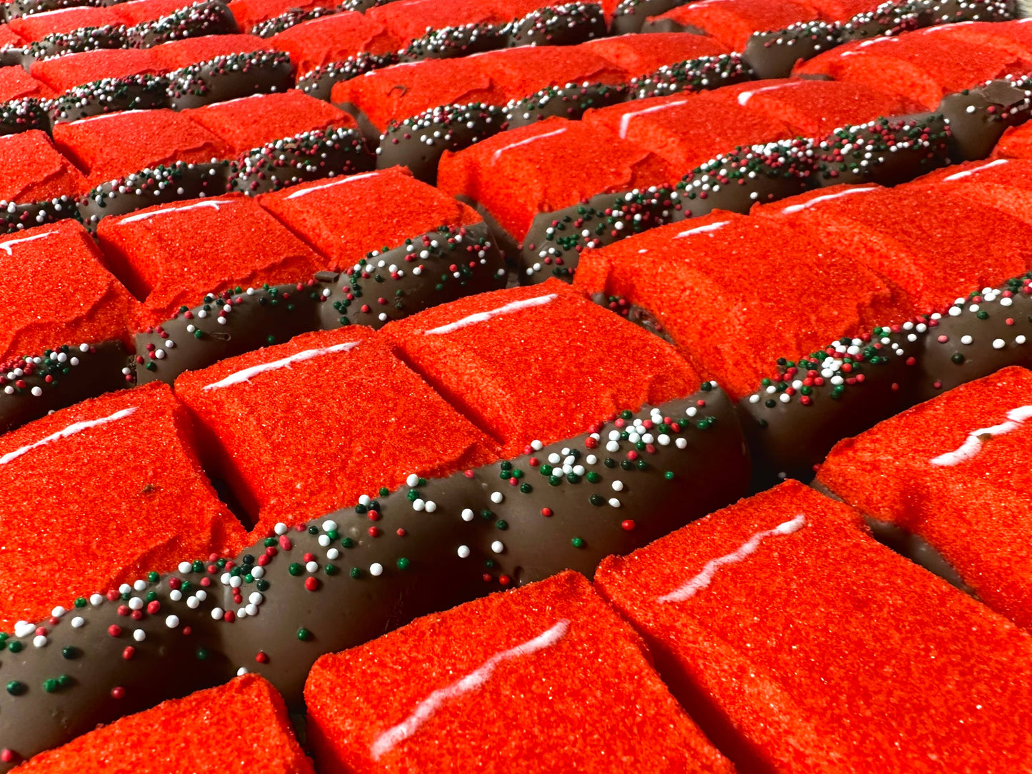 O'Shea's Candies Sweet Shop - Christmas 🎄Stocking O’Marshmallow Drizzled w/Milk Choc 3 Pk