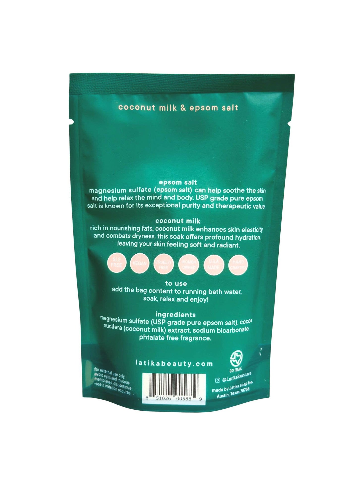 Latika Beauty - Self-Care Milk & Oats Vegan Bath Soak 🥛