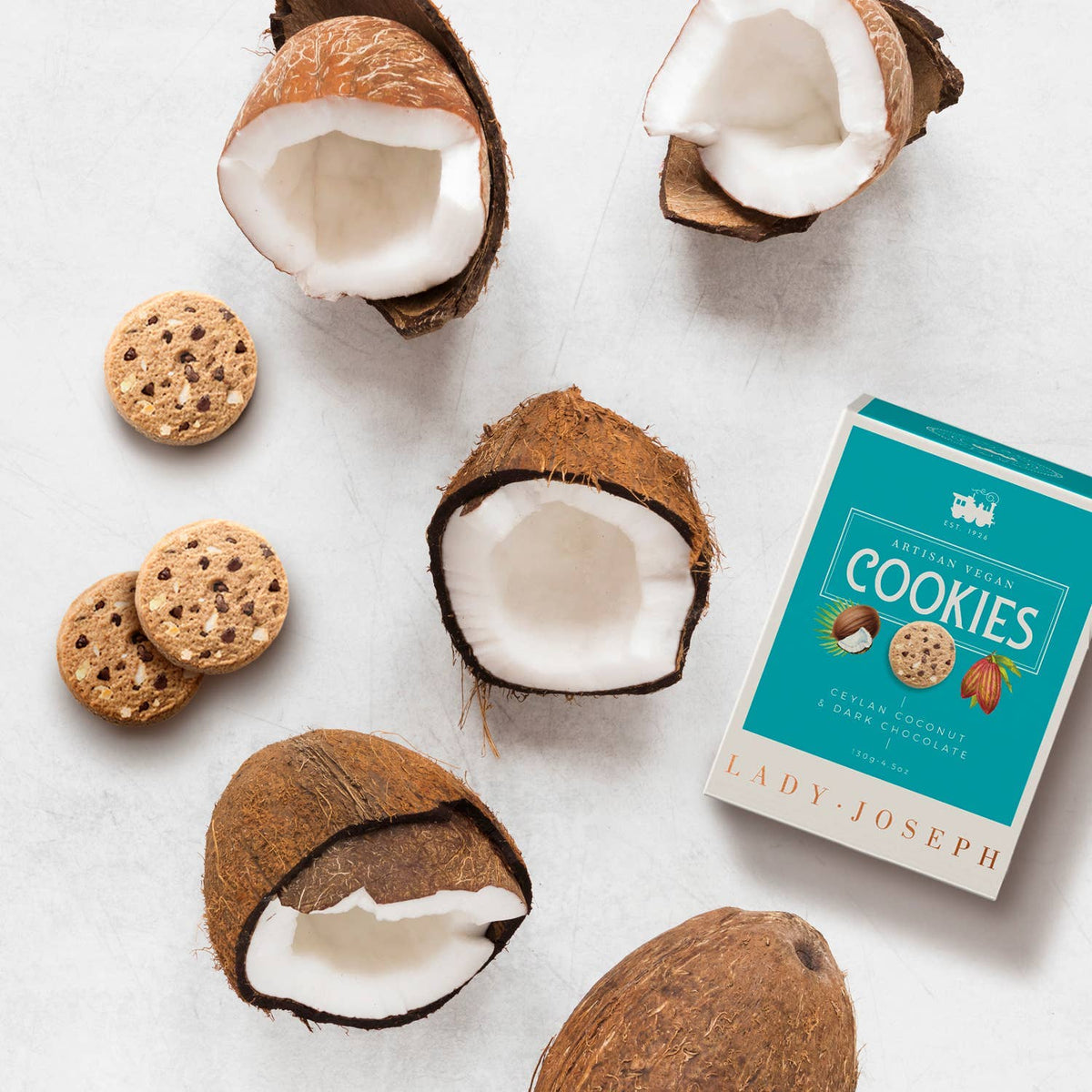 Cookies with Coconut & Dark Chocolate