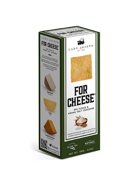 Rye Flour and Añana Salt Crackers 4.5oz Vegan For Cheese