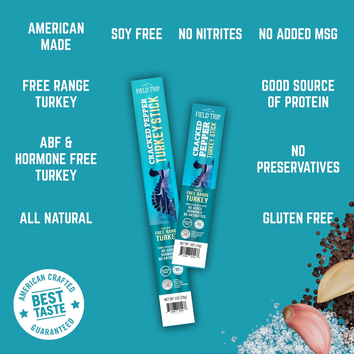 Cracked Pepper Turkey Stick (0.5oz)