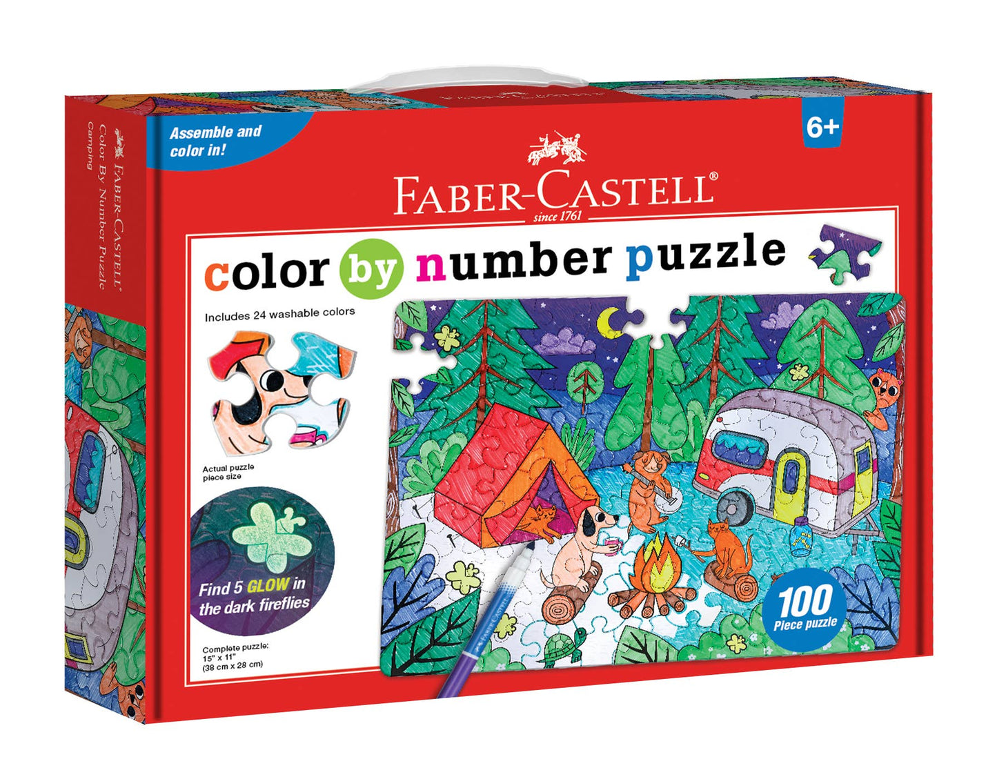 Diy Color By Number Puzzle - Camping Kit For Kits