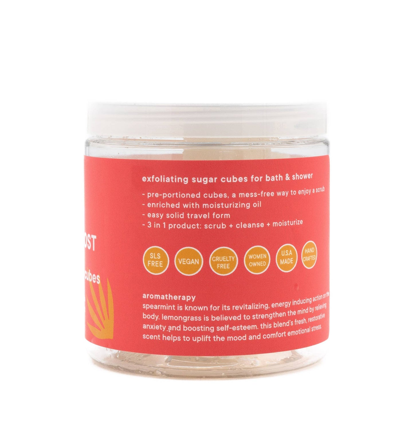 Sugar Scrub Cubes - Energy Boost - Red