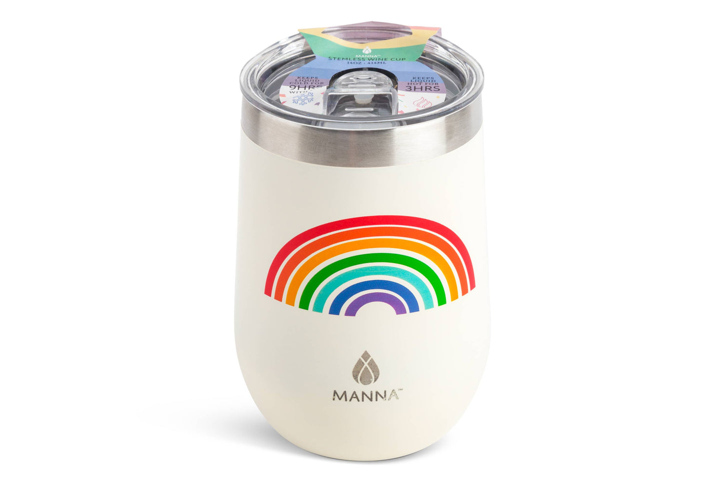 Pride 14oz Stemless Wine Tumbler Rainbow