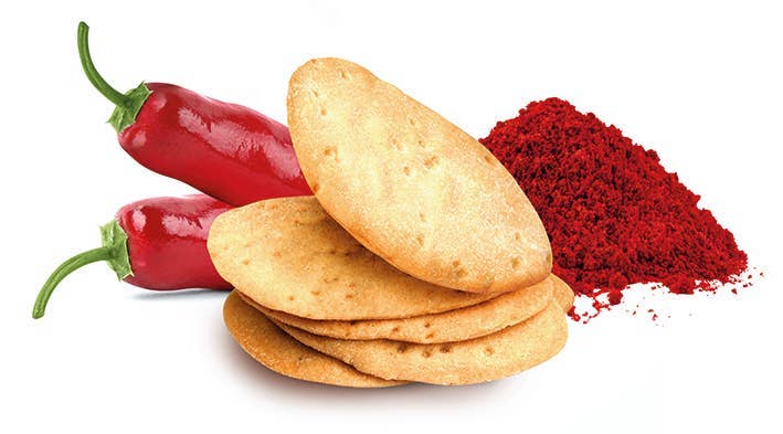 Crackers with Smoked Hot Paprika. Vegan