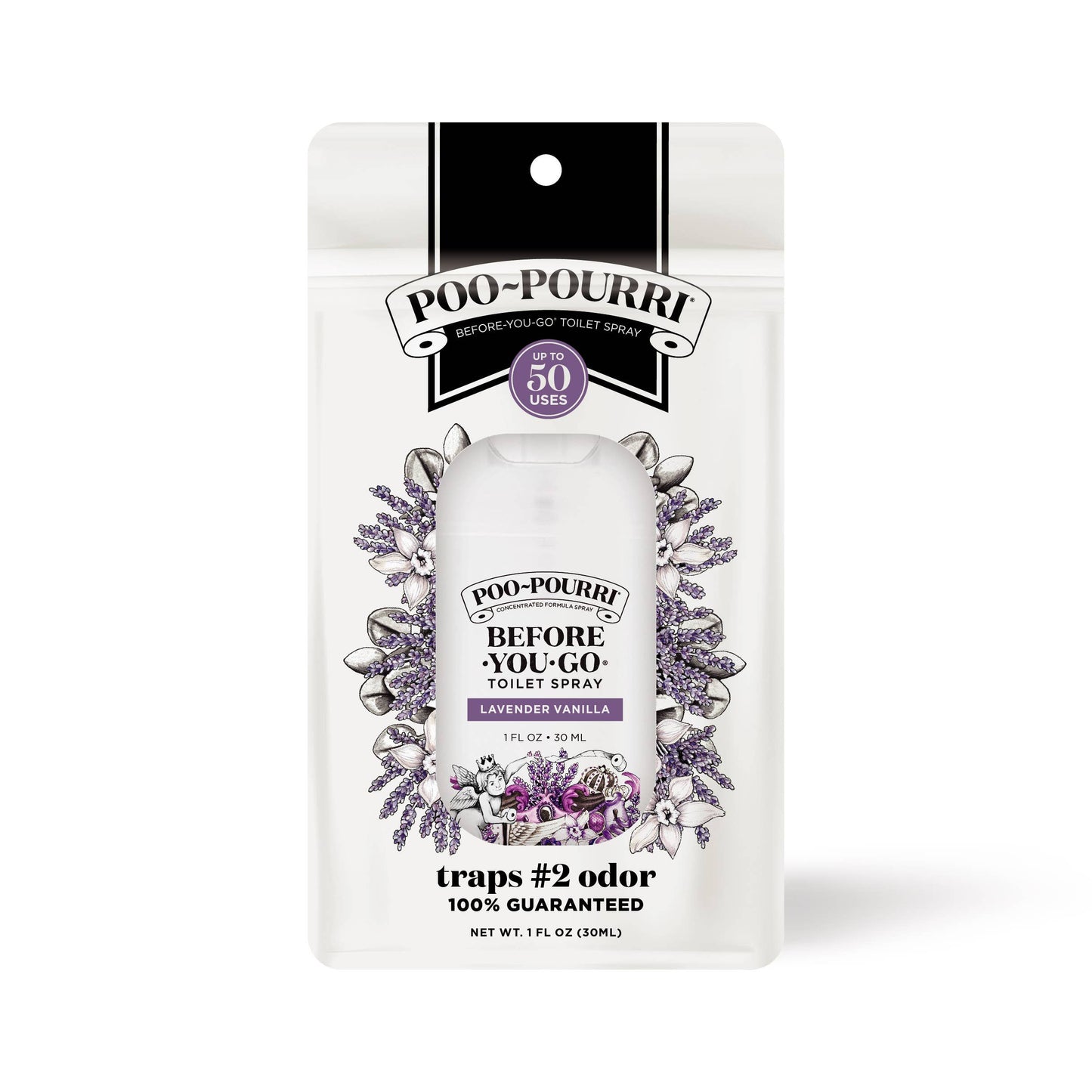 Poo~Pourri Everyday 30ml Lavender Vanilla Pocket in Pouch w/NFC Chip
