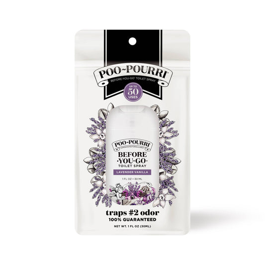 Poo~Pourri Everyday 30ml Lavender Vanilla Pocket in Pouch w/NFC Chip
