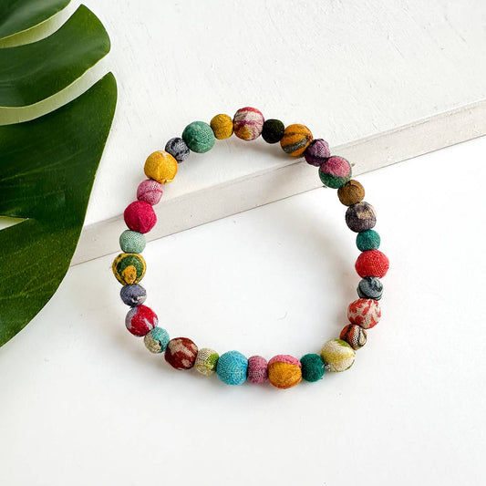 WorldFinds - Kantha Poetic Bracelet - Extended
