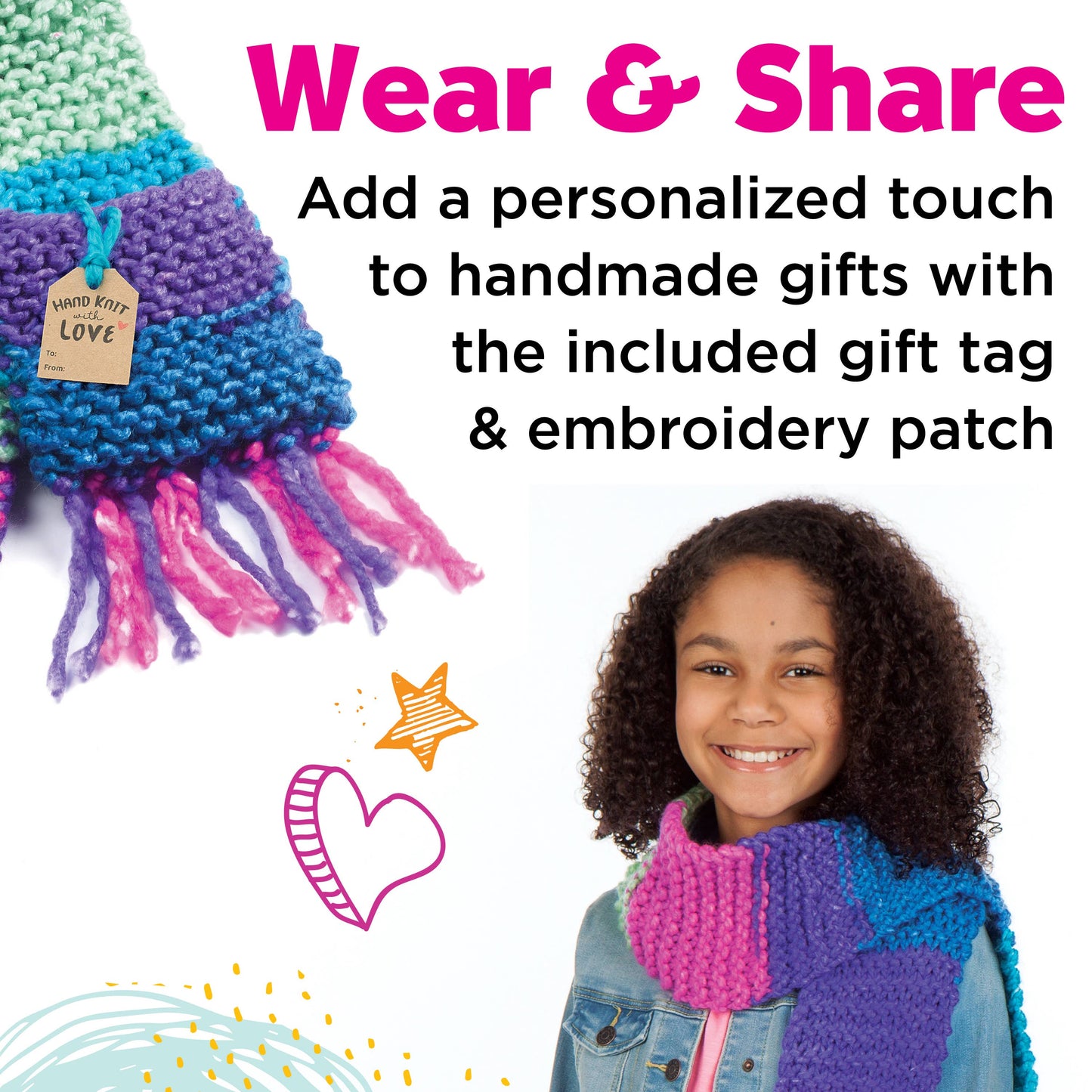 Learn To Knit A Pocket Scarf Craft Kit