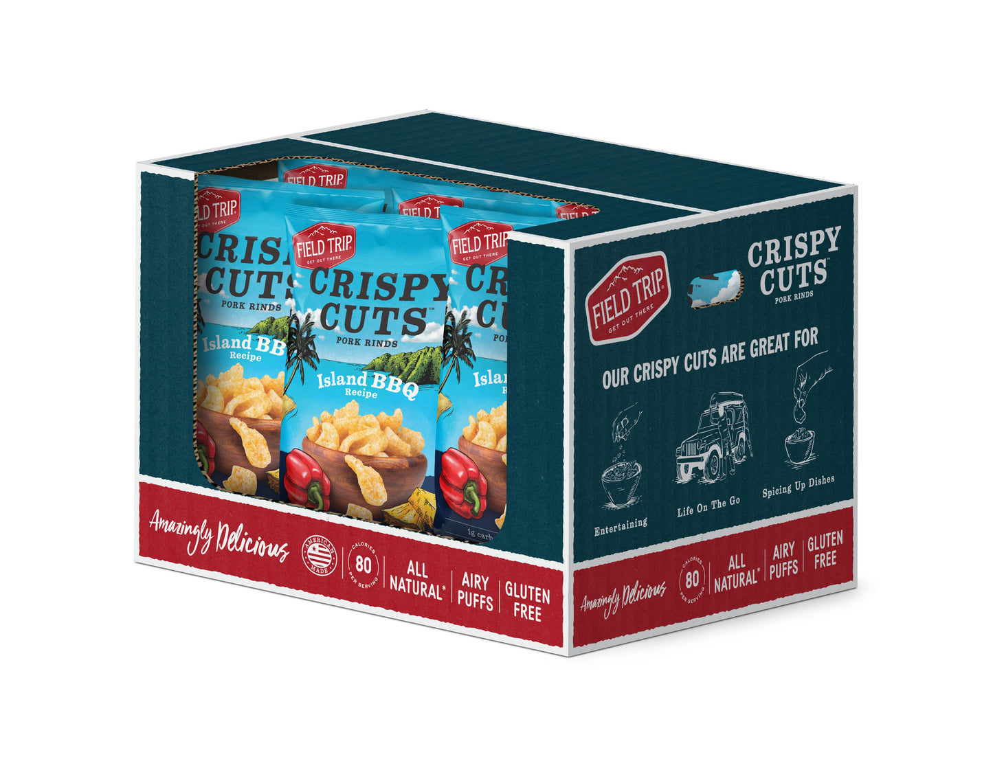Crispy Cuts Island BBQ Pork Rind 2.5oz