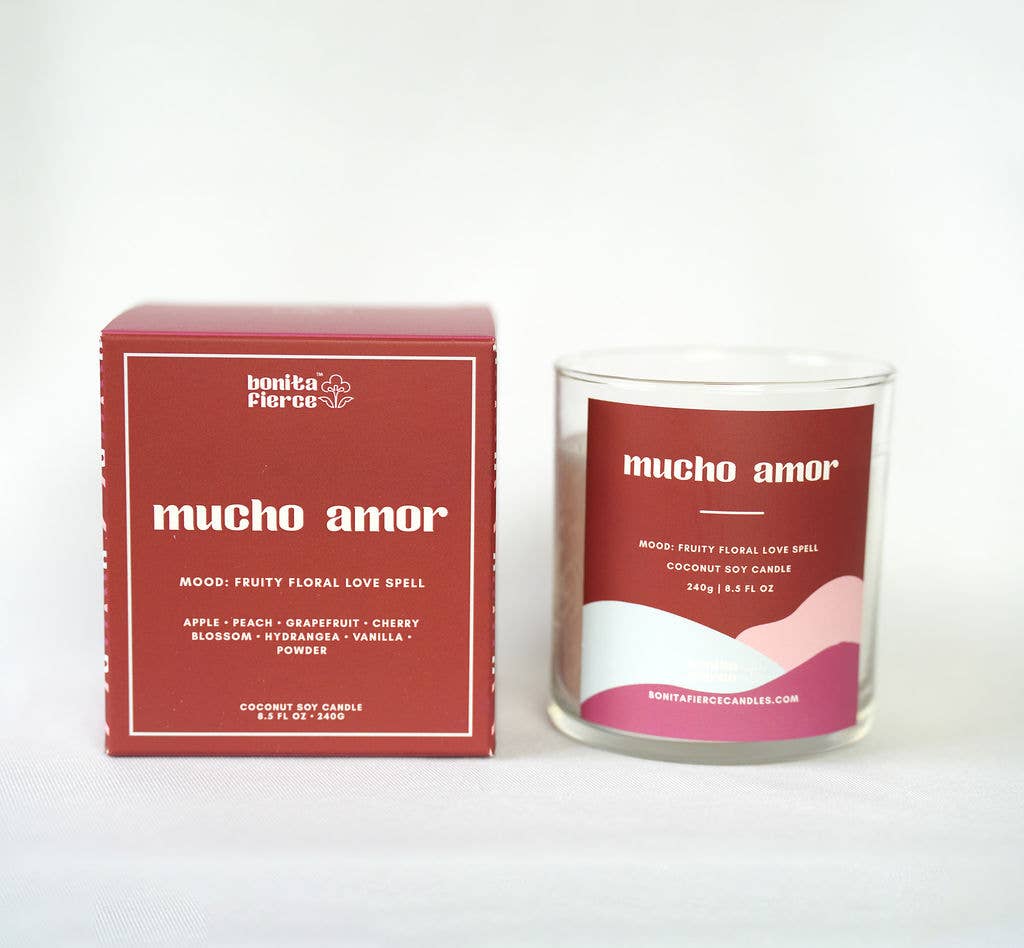 Bonita Fierce Candles - Mucho Amor Candle: 8.5 oz
