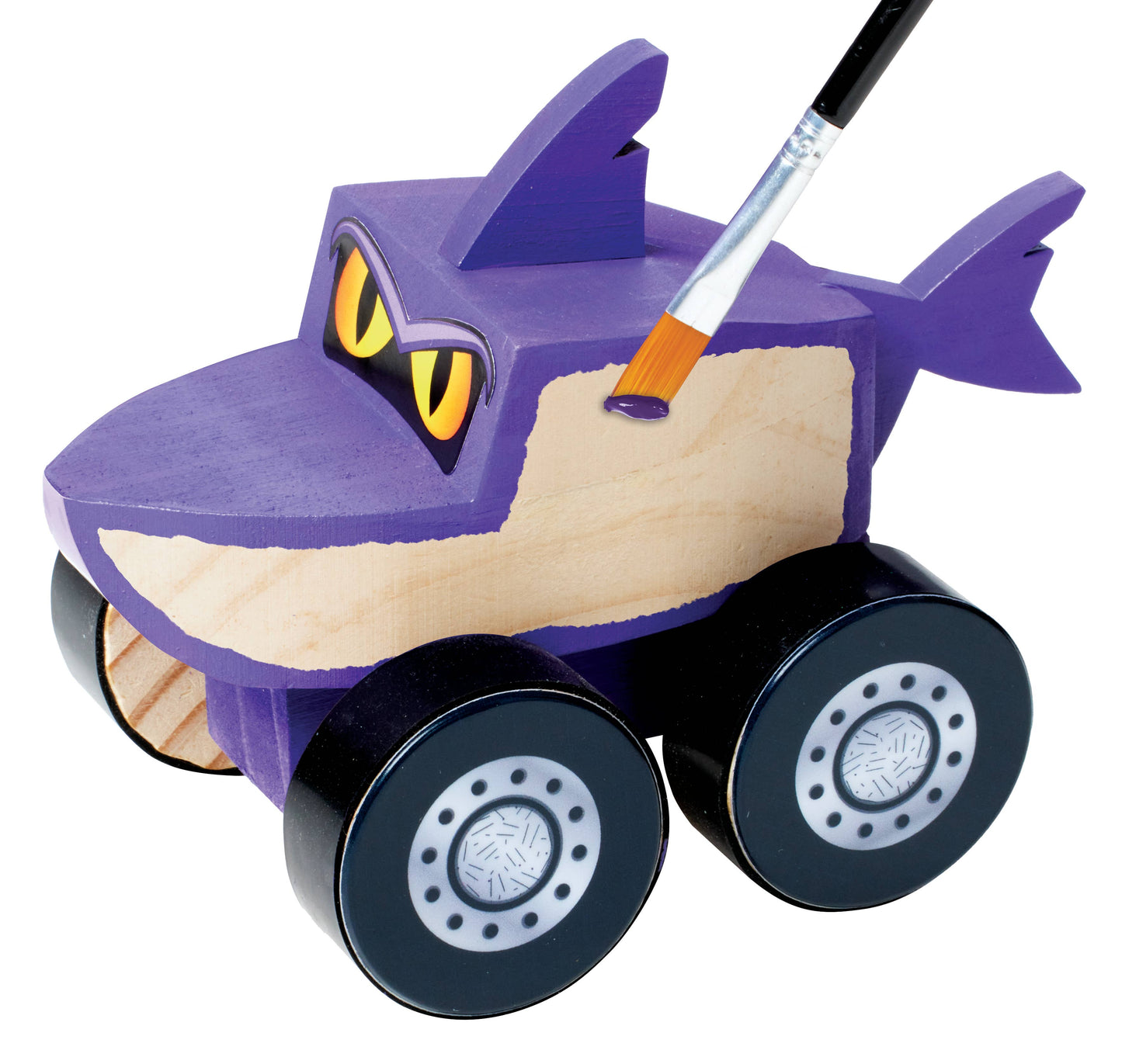 Faber-Castell / Creativity for Kids - Buildeez! Chomper Monster Shark - DIY Wooden Craft Kit