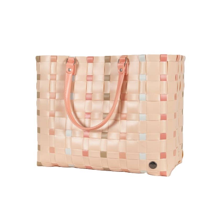 Dots Recycled Handwoven Leisure Tote Bag - Ballet Mix