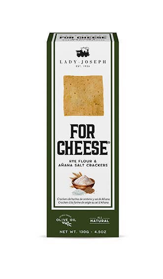 Rye Flour and Añana Salt Crackers 4.5oz Vegan For Cheese