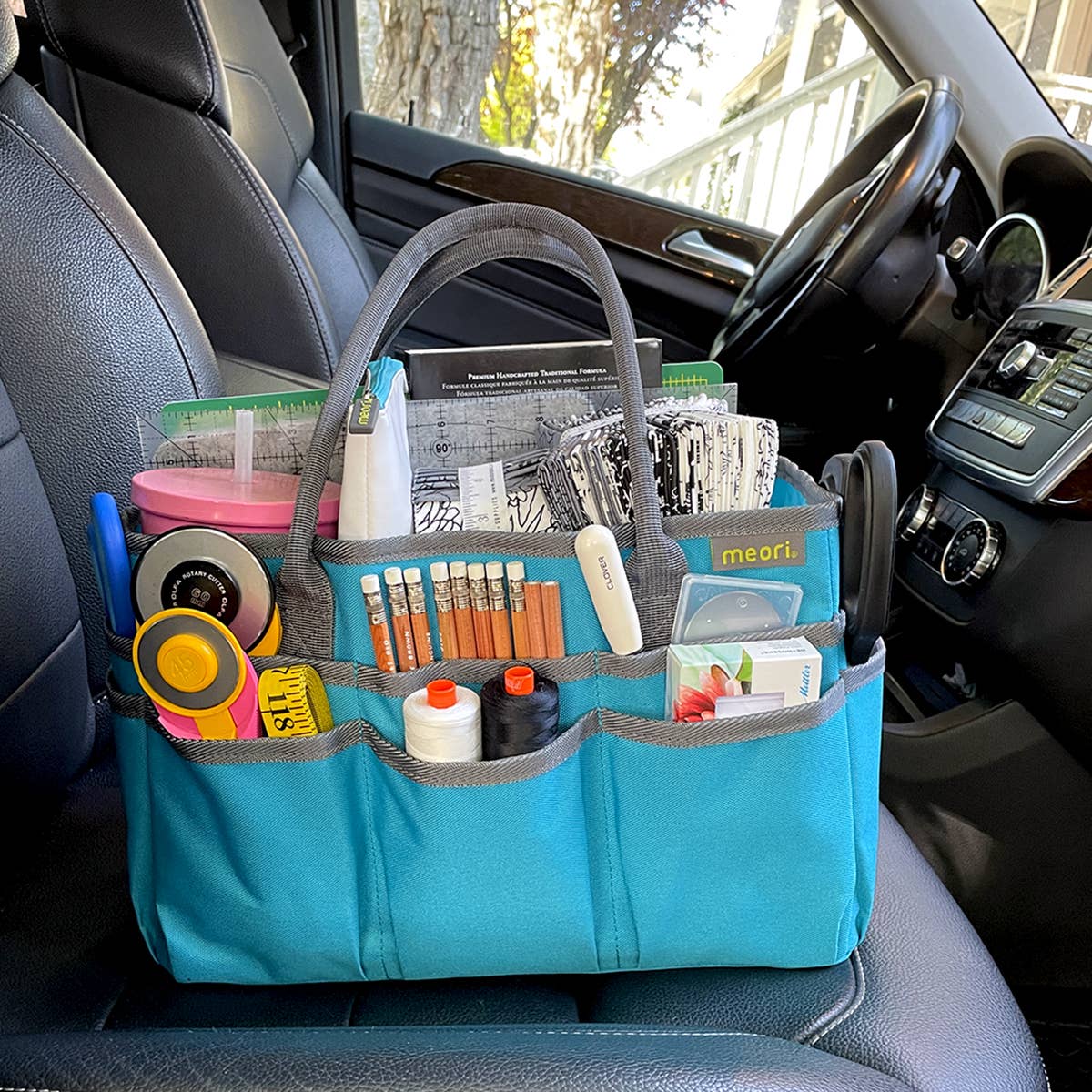 meori Inc - Craft Tote, Large Portable Craft Storage Bag, Stylish