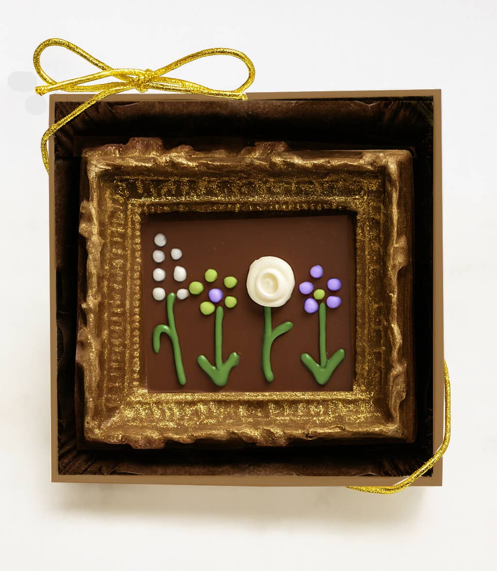 Sweet Shop USA - 1pc 2.25oz Milk Chocolate in Bloom Framed Art