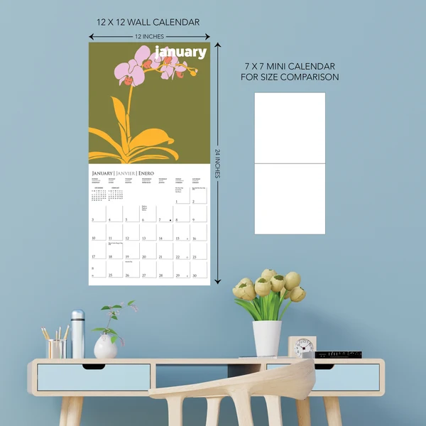 Flower Pop Wall Calendar