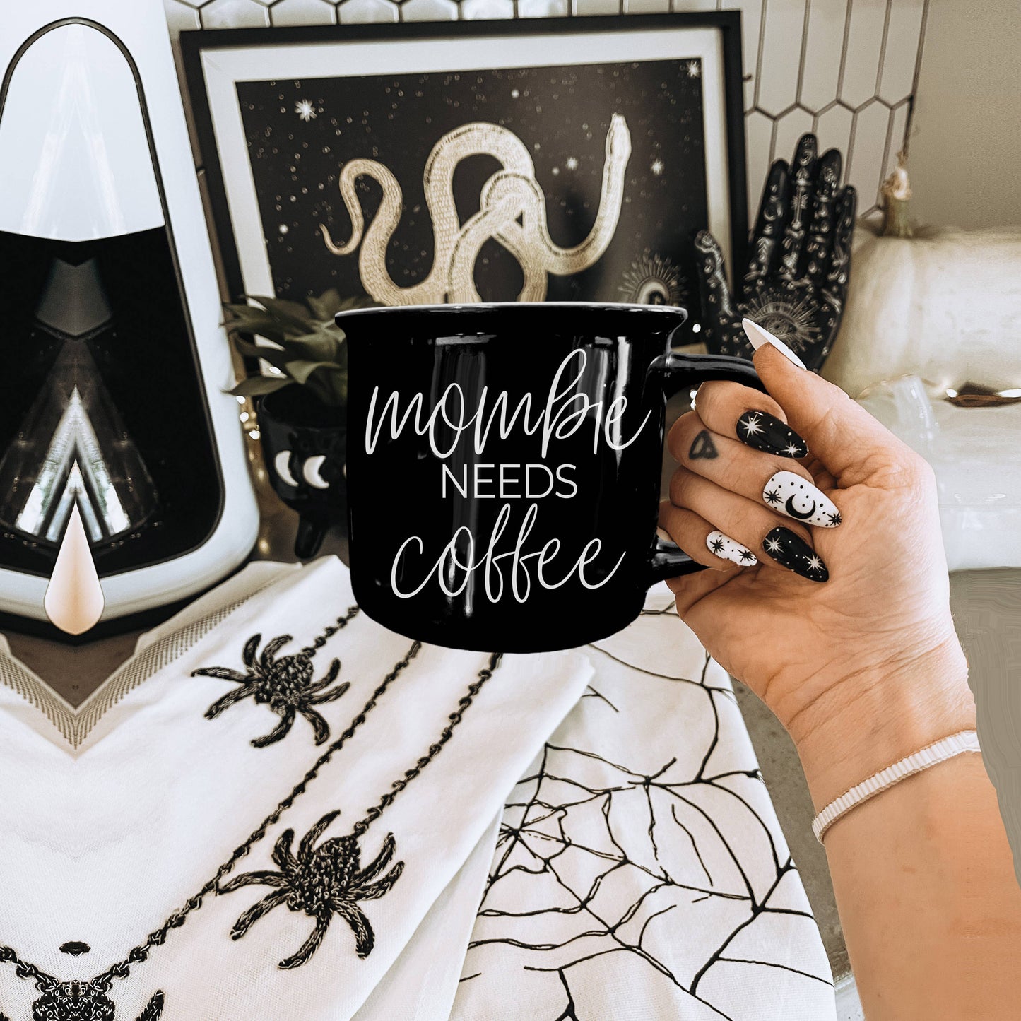 Gia Roma - Neutral Fall Coffee Mug, Ceramic Cups for Autumn Home Accent