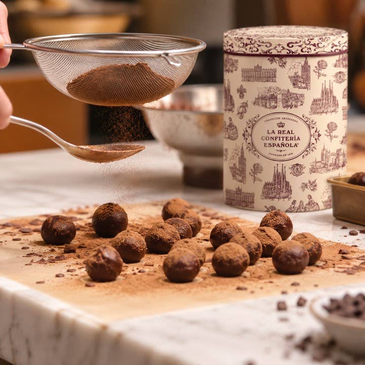Caramelized Marcona Almond Coated in White Chocolate & Cocoa