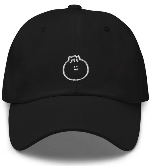 Bao Dumpling Embroidered Baseball Cap Hat | Black