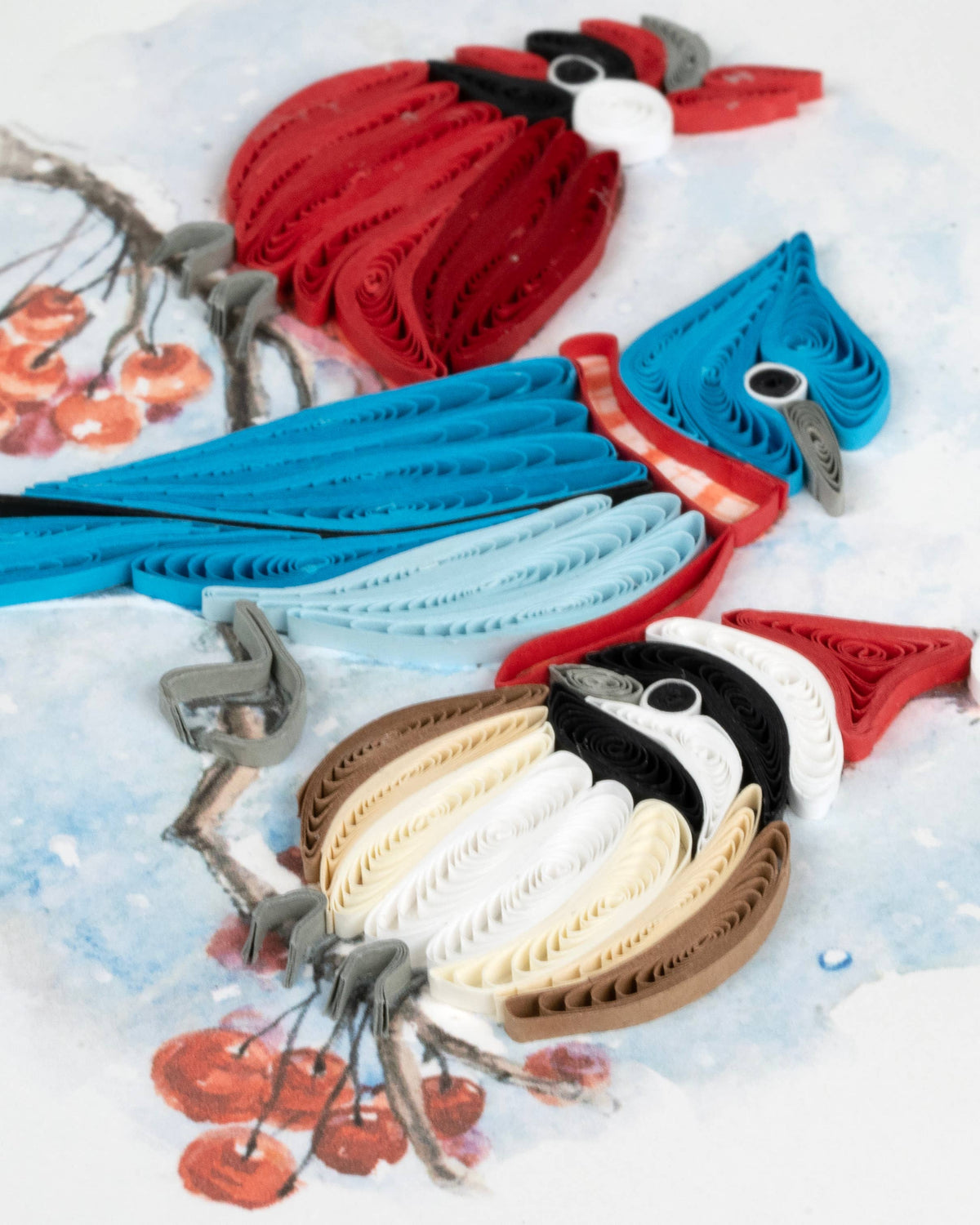Snowbirds Quilling Card